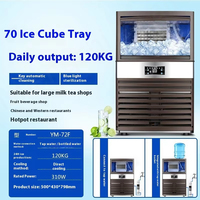 Machine à glaçons automatique portable mini pour bars, bureaux, usage domestique, hôtels et salons de thé (formes de glaçons cubiques)