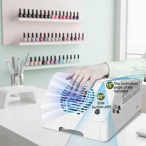 Collecteur de poussière de bureau personnalisable tout-en-un, machine à polir avec repose-main, équipement professionnel pour salon de manucure - Product Image 4