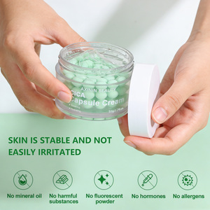 BLIW Crème en capsules CICA à la Centella Asiatica pour le soin de la peau du <span class=keywords><strong>visage</strong></span>, apaisante, hydratante et éclaircissante, pour peaux sèches et sensibles, marque privée - Product Image 2