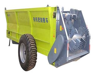 Remolque de estiércol con esparcidor hidráulico de 8 toneladas, de China, esparcidor de estiércol multitarea y remolque de transporte - Product Image 2