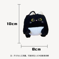 Porte-clés chat Kawaii Peluche peluche chat carré Mini chat porte-clés peluche jouet