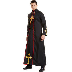 Disfraz <span class=keywords><strong>de</strong></span> Halloween para Hombre, Disfraz Medieval <span class=keywords><strong>de</strong></span> Sacerdote, Monja o Misionero, Disfraz Religioso <span class=keywords><strong>de</strong></span> Iglesia o <span class=keywords><strong>Convento</strong></span>, Vestido <span class=keywords><strong>de</strong></span> Fiesta - Product Image 2
