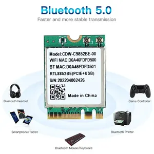 CDW-C9852BE Wi-Fi 6 modul Realtek ngngff M.2 2230 kartu wifi 2.4G/5GHzwifi Bluetooth 5.0