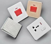 Soket sakelar Dinding Universal 13A standar Inggris harga murah soket listrik multifungsi maks 16A/10A/45A. Saat ini 250V