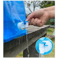 Sac d'Eau Pliable et Portable de 5 Litres en LDPE avec Bec Verseur pour Randonnée