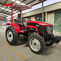Tracteur agricole multifonctionnel à roues, moteur CE, 50 CV, 80 CV, 100 CV, 120 CV, vente chaude, motoculteur, rotavator, tondeuse à gazon