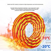Câble audio pour haut-parleur extérieur 2 conducteurs rouge et bleu en cuivre nu torsadé avec gaine PVC 13/15AWG 2.5/1.5/1.0mm pour diffusion et diffusion sonore automobile