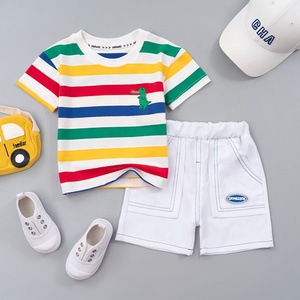 Costume d'été pour garçon - Ensemble élégant, garçonnier et tendance en deux pièces pour enfants, vêtements pour enfants à <span class=keywords><strong>la</strong></span> mode - Product Image 5