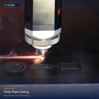 Machine de découpe laser à fibre CorBeil 3015 avec table d'échange double, entièrement fermée, plateau soudé de 16 mm, précision de 0,03 mm, vente en gros