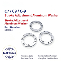 6406084 - Láminas de aluminio para ajuste de carrera de piezas de motor diésel para inyectores de combustible de la serie KT-C7C9C-9