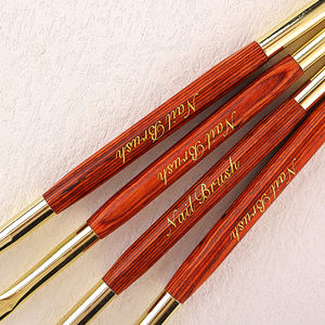 Luxus Dual-Ended Nagel bürste Acryl Flaches ovales Haar Nylon für Nail Art Gel Polish Flower Liner Malerei Zeichnung Maniküre Werkzeuge - Product Image 5