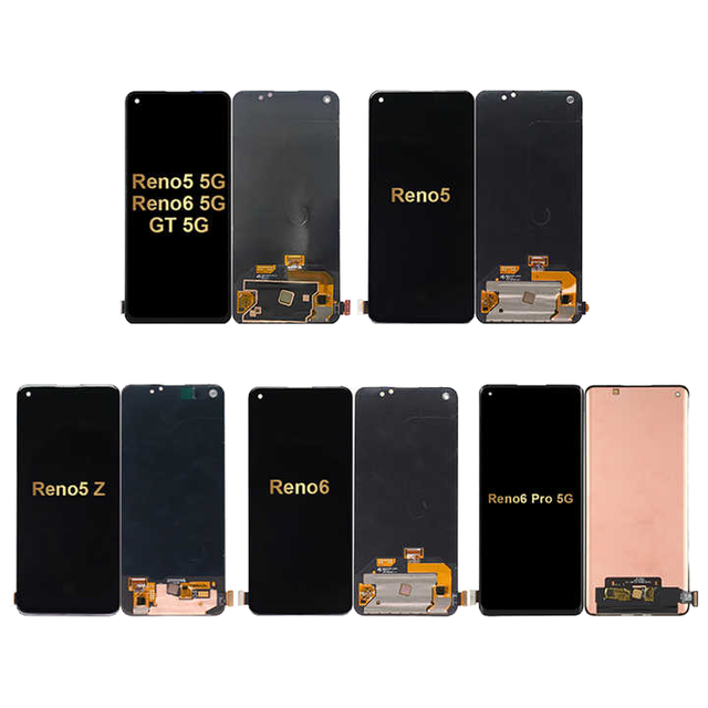 Original Quality Oppo Reno3 8T/5/7/6 Pro/7 Z 5G 10 Pro+/10 Pro+ TFT-LCD Touch Screen Frame 1-Year Warranty Phone Accessories