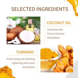 Espuma Limpiadora <span class=keywords><strong>Facial</strong></span> de Cúrcuma Orgánica, Limpieza Profunda, Hidratante, Control de Grasa, Cepillo Limpiador Mineral Líquido - Product Image 4