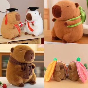 Boneka Kapibara Plush Populer untuk Hadiah Anak-Anak, Boneka Hewan Kapibara Custom, Boneka Plushie Juguetes Peluche De Marsopa Sin Aletas - Product Image 6