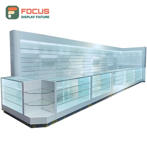 Custom Tobacco Display Cabinet Glass Panel Lockable Drawer Multi Tier <b>Shelf</b> Cigarette Display Cabinet - Product Image 4