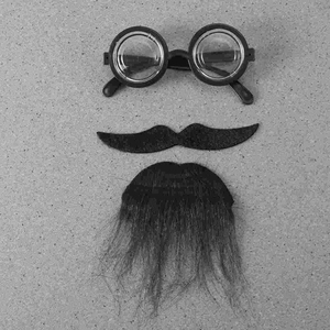 Costumes de fête Kit de moustache auto-adhésif Faux sourcils Barbe pour homme - Product Image 4