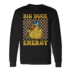 Camiseta de Manga Larga Big Duck Energy con Diseño de Pato de Goma Amarillo, Producto Promocional - Product Image 2
