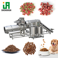 Machine de production d'aliments secs pour chiens et chats, ligne de production d'aliments pour chats 1 tonne/h, machine automatique en acier inoxydable pour aliments secs extrudés pour chiens et chats