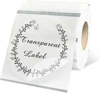 Autocollants transparents en PET imperméables, imprimables, de taille personnalisée, découpés à la forme, étiquettes adhésives transparentes