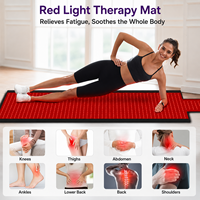 Tapis de luminothérapie infrarouge proche rouge entièrement personnalisé avec certificat de conformité, pour le corps entier, 660nm 850nm