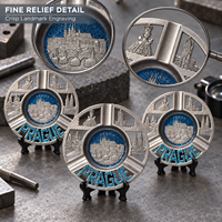 Cendrier à cigares portable en aluminium avec logo personnalisé OEM ODM - Marque Kingyi, modèle de style américain, souvenir pour la maison et le salon