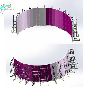 13m*3m Truss Curved Led Screen Truss Support Led Screen Stacking System