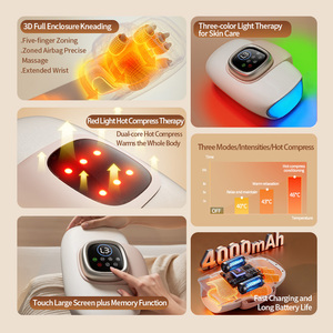 Masseur électrique pour les mains et les poignets CE avec chaleur et compression d'air pour les doigts, la paume et le poignet, avec lumière tricolore - Product Image 5