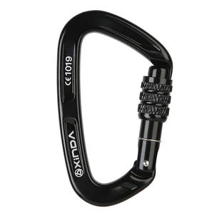 Mosquetón Tipo D Xinda H-8125 de Aleación de Aluminio, Carga de 2500 kg, Bloqueo de Seguridad para Escalada, Uso en Exteriores - Product Image 2