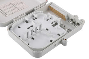 กล่องกระจายไฟเบอร์ออปติก 16 พอร์ต FQX-005 สีขาว กันน้ำ IP65 สำหรับภายนอกอาคาร ABS FTTH - Product Image 2