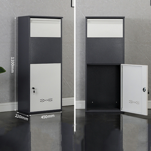 Outdoor Antitheft Package Box Large Parcel Box Wall Mount Waterproof Parcel Drop Box