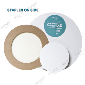 SINOART Art Supplies White Blank <strong>Round</strong> Stretched <strong>Canvas</strong> Professional Pure Cotton <strong>Canvas</strong> - Product Image 3
