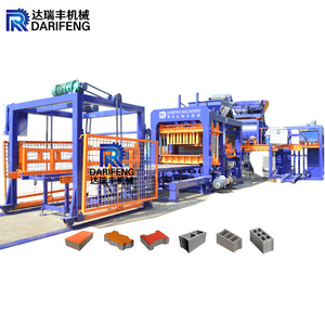 Máquina Automática para Fabricar Bloques QT10-15, Línea de Producción de Ladrillos de Hormigón Totalmente Automática, Alta Eficiencia, Control PLC, Fábrica China - Product Image 1