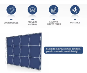 Vải di động Pop Up triển lãm thương mại triển lãm Backdrop hiển thị tường đứng - Product Image 2