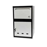 Boîte aux lettres de sécurité extérieure autoportante en acier inoxydable, étanche, durable, antivol, pour la livraison de colis
