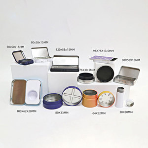 Boîtes en étain personnalisées à couvercle vissé, rondes, en métal, pour tabac, thé, bonbons, gommes comestibles, bouteille de rangement, pot en étain avec bouchon à vis anti-enfants - Product Image 6