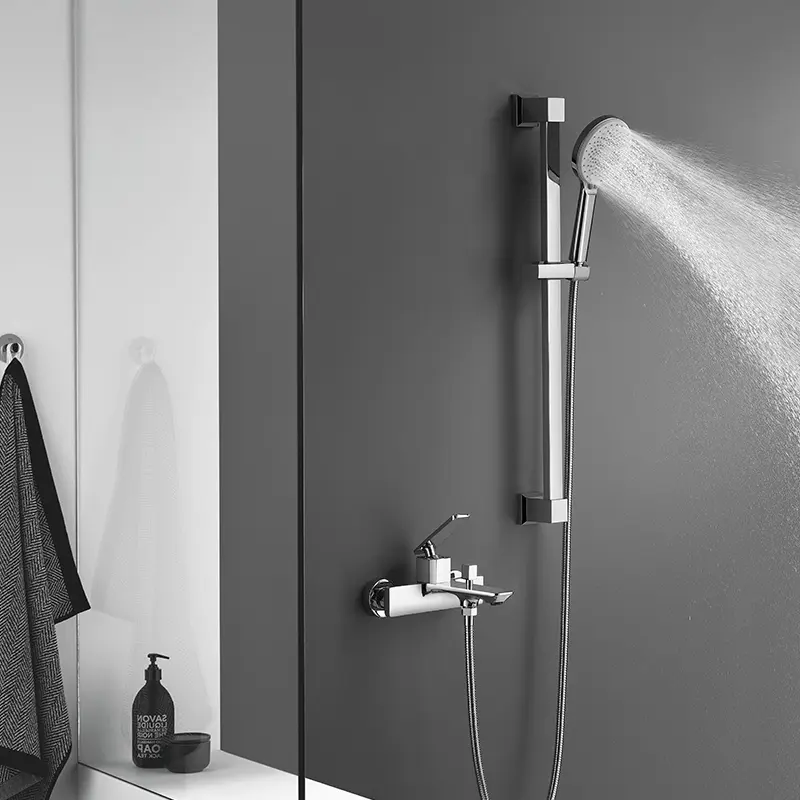 Mélangeur d'eau de robinet de salle de bains industriel blanc brillant Minwei pour mitigeur de robinet de douche élégant