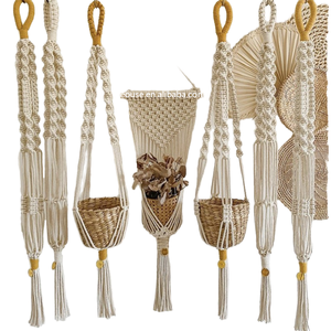 Bán Buôn <span class=keywords><strong>Macrame</strong></span> Nhà Máy Móc Áo Nghệ Thuật Mới Thiết Kế Trang Trí Nội Thất Handmade Boho Tường Treo Trồng Cho Trang Trí Nội Thất Và Phòng Khách - Product Image 3