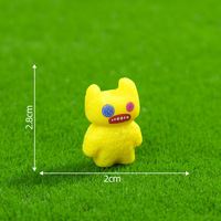 Miniatures d'animaux en résine Kawaii, micro-paysage, jardin féerique, artisanat caché, décorations, mini figurines de monstres, minuscules ornements de bureau