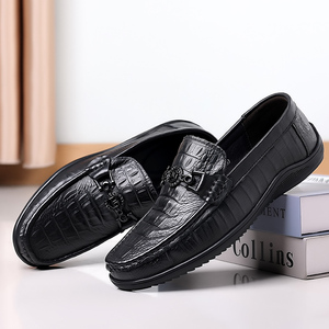 Mocassins pour hommes printemps, chaussures décontractées d'affaires, mocassins en cuir à bout bas, mocassins en cuir pleine fleur, tendance et polyvalents - Product Image 5