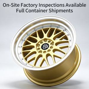 Jantes en alliage d'or luxueuses FLowtone Wheels BB <span class=keywords><strong>Sport</strong></span> 17 pouces 5x100/112 à profil profond pour Toyota VW Audi Subaru Benz - Product Image 3