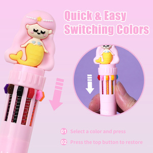 Penna multifunzione a 10 colori sirenetta - Product Image 2