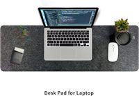 Alas Meja Felt Besar Anti-Selip Custom Pabrik, Alas Mouse Meja Penuh XXXL untuk Keyboard, Alas Komputer, Pelindung Alas Meja Felt