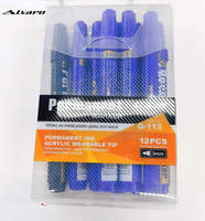 Ensemble de 4 marqueurs permanents pour l'écriture à base d'huile, stylos marqueurs étanches G113 marqueurs permanents