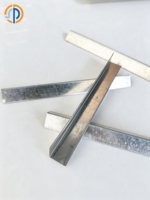 Protections d'angle en acier galvanisé en forme de L, revêtement zinc, pour protection des coins de cloisons sèches et de plâtre