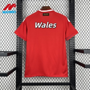 Maillot de football extérieur blanc de l'équipe de Galles 2026, version personnalisable pour équipes, faible MOQ, commande en gros avec nom et logo personnalisables - Product Image 2
