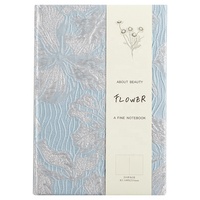 Cahier à couverture rigide en tissu Jacquard doré A5 créatif Logo personnalisable Bloc-notes à fleurs pour élèves de l'école Cadeau de papeterie