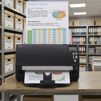 Scanner de documents A4 recto-verso FI-7180 pour papiers longs, 80 ppm, 160 ipm, CCD 600 dpi, USB 3.0