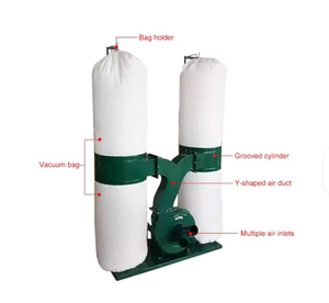 Penyedot Debu Portabel St Brand 2.2kW 45kg untuk Pabrik Mebel, Pertukangan Kayu, Router CNC, Mesin Sander, Gergaji Panel, Pengumpul Debu Mudah Digunakan - Product Image 3