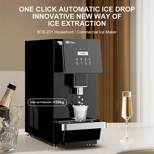 <b>Ice</b> Cube Machine Home Mini Making Stainless Steel <b>Ice</b> <b>Maker</b> 1KG Capacity 30kg <b>Ice</b> Per Day - Product Image 1