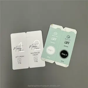 Tùy chỉnh in 0.5g 1G 1.5G 2G thử nghiệm Mẫu chăm sóc da gói hình nhôm nhiệt mỹ phẩm nhỏ gói cho Kem chống nắng